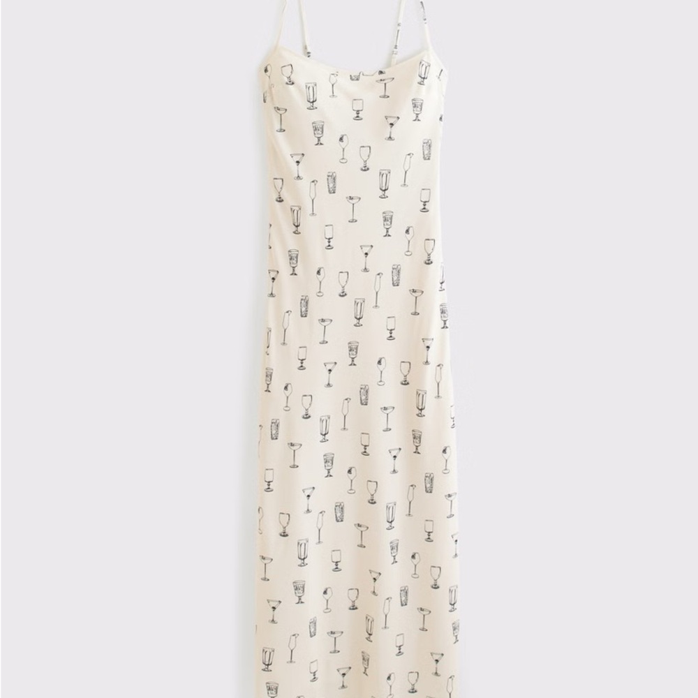 The A&F Julia Slip Maxi Dress Cocktail  Pattern Tall ￼